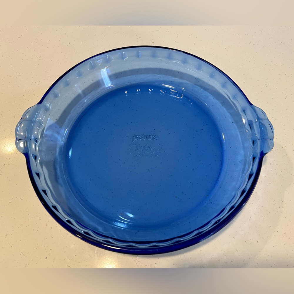 Vintage Cobalt Blue Pyrex Pie Plate Dish 220